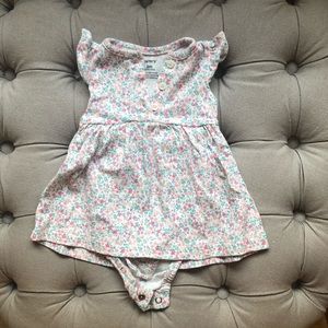 Floral dress bodysuit